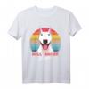 Bullterrier Hunde Mama T-Shirt - Lustiges Hundeliebhaber Outfit im Vintage Look, ideales Geschenk zu Weihnachten & Geburtstag