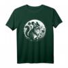 Kunstvolles Chinchilla mit Mond und Blumen T-Shirt – Perfekt für Nagetierfans und als Geschenk für Chinchillabesitzer