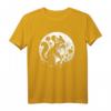 Kunstvolles Chinchilla mit Mond und Blumen T-Shirt – Perfekt für Nagetierfans und als Geschenk für Chinchillabesitzer