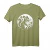 Kunstvolles Chinchilla mit Mond und Blumen T-Shirt – Perfekt für Nagetierfans und als Geschenk für Chinchillabesitzer