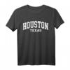 Stolzer Texaner Houston Texas T-Shirt - Amerikaner US College Schrift, ideales Geschenk für Familienmitglieder und Texas-Liebhaber
