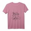 Damen KARMA REGELT DAS SCHON T-Shirt mit V-Ausschnitt – Lustiges und stilvolles Design für Frauen, perfekt als Geschenk zu Weihnachten, Muttertag oder für Karma-Glaubige