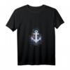Buntes Anker T-Shirt mit Farbspritzern - Symbol Hoffnung, Glaube & Liebe für Seefahrer, Wassersportfans & Meeresliebhaber
