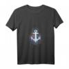Buntes Anker T-Shirt mit Farbspritzern - Symbol Hoffnung, Glaube & Liebe für Seefahrer, Wassersportfans & Meeresliebhaber