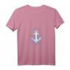 Buntes Anker T-Shirt mit Farbspritzern - Symbol Hoffnung, Glaube & Liebe für Seefahrer, Wassersportfans & Meeresliebhaber