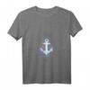 Buntes Anker T-Shirt mit Farbspritzern - Symbol Hoffnung, Glaube & Liebe für Seefahrer, Wassersportfans & Meeresliebhaber