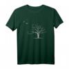 Lustiges Natur T-Shirt mit Baum und Vogel Grafik – Umweltfreundliches Geschenk für Naturliebhaber, Weihnachten & Geburtstag
