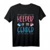 Keeper Of The Gender Babyschuhe T-Shirt - Perfekt für Babyparty, Geschlechtsenthüllung & Schwangerschaftsgeschenke für zukünftige Mütter und Väter