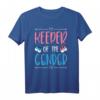 Keeper Of The Gender Babyschuhe T-Shirt - Perfekt für Babyparty, Geschlechtsenthüllung & Schwangerschaftsgeschenke für zukünftige Mütter und Väter