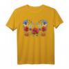Ukrainisches Blumen T-Shirt mit Mohn & Viburnum im Vyshyvanka-Stil – Perfektes Geschenk für Geburtstage & Unabhängigkeitstag