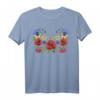 Ukrainisches Blumen T-Shirt mit Mohn & Viburnum im Vyshyvanka-Stil – Perfektes Geschenk für Geburtstage & Unabhängigkeitstag
