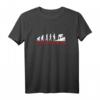 Dachdecker Evolution Dach Dachdecken Dachdeckerei T-Shirt – Lustiges Geschenk für Dachdecker, Profis & Fans zu Geburtstagen, Weihnachten & Vatertag