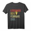 20. Geburtstag T-Shirt für Mann & Frau - Legendär seit Februar 2001 Geschenk zum 20. Geburtstag, Party & Jubiläum