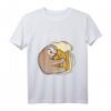 Faultier Bier- und Faulenzershirt - Lustiges Bierkrug Motiv für Bierliebhaber, Familien & Freunde als Geschenk zu Weihnachten, Geburtstag, Vatertag oder Muttertag