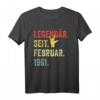 Legendär seit Februar 1961 - Lustiges T-Shirt zum 60. Geburtstag für Mann & Frau als Geschenkidee