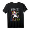 Größte Schwester T-Shirt - Family Tribe Unicorn Design für Töchter, Nichten & Verwandte, Perfekt für Familienfotos & Anlässe