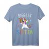 Größte Schwester T-Shirt - Family Tribe Unicorn Design für Töchter, Nichten & Verwandte, Perfekt für Familienfotos & Anlässe