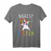 Größte Schwester T-Shirt - Family Tribe Unicorn Design für Töchter, Nichten & Verwandte, Perfekt für Familienfotos & Anlässe