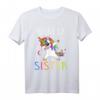 Größte Schwester T-Shirt - Family Tribe Unicorn Design für Töchter, Nichten & Verwandte, Perfekt für Familienfotos & Anlässe