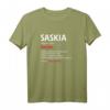Lustiges Saskia Geschenk T-Shirt mit Spruch - Perfekt für Weihnachten, Muttertag & Geburtstag für Frauen mit Humor