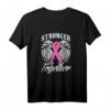 Gemeinsam das Bewusstsein Brustkrebs stärken Rosa Schleife T-Shirt – Perfektes Geschenk für Familie und Unterstützer zu Weihnachten, Geburtstag, Muttertag & mehr