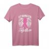 Gemeinsam das Bewusstsein Brustkrebs stärken Rosa Schleife T-Shirt – Perfektes Geschenk für Familie und Unterstützer zu Weihnachten, Geburtstag, Muttertag & mehr