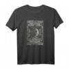 Vintage Okkult Mond Tarot Karte - Esoterik Horror T-Shirt für Gothic, Satanic, Pagan & Spirituelle Fans