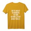 Bitte Nicht Schubsen, Ich Bin Schon Leicht Angetüdelt T-Shirt – Lustiges Alkohol-Sprüche T-Shirt für Karneval, Geburtstage & Weihnachten