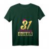 Damen 31. Geburtstag Geschenk 1991 Geburtstag Queen Krone T-Shirt mit V-Ausschnitt - Perfekt für Frauen, Mütter & Freundinnen