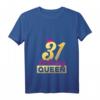 Damen 31. Geburtstag Geschenk 1991 Geburtstag Queen Krone T-Shirt mit V-Ausschnitt - Perfekt für Frauen, Mütter & Freundinnen