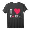 I Love Paris T-Shirt – Liebe, Romantik & Eiffelturm Design, Perfektes Geschenk für Paris Fans & Romantiker