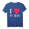 I Love Paris T-Shirt – Liebe, Romantik & Eiffelturm Design, Perfektes Geschenk für Paris Fans & Romantiker