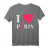 I Love Paris T-Shirt – Liebe, Romantik & Eiffelturm Design, Perfektes Geschenk für Paris Fans & Romantiker