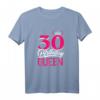 30. Geburtstag Geschenk für Frauen Jahrgang 1993 – Birthday Queen Krone T-Shirt für Damen, Mama & Freunde zum Jubiläum