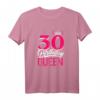 30. Geburtstag Geschenk für Frauen Jahrgang 1993 – Birthday Queen Krone T-Shirt für Damen, Mama & Freunde zum Jubiläum