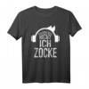 ICH HÖRE DICH NICHT ICH ZOCKE - Lustiges Gaming T-Shirt für Gamer, Männer & Frauen, ideales Geschenk für Geburtstag, Weihnachten & mehr
