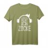 ICH HÖRE DICH NICHT ICH ZOCKE - Lustiges Gaming T-Shirt für Gamer, Männer & Frauen, ideales Geschenk für Geburtstag, Weihnachten & mehr