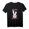 Ostern Mädchen Frauen Oster Geschenk Team Bunny T-Shirt mit Hasengesicht & Kostüm-Accessoires – Lustiges Ostergeschenk für Mutter, Oma, Freundin & Tierliebhaber