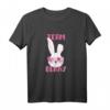 Ostern Mädchen Frauen Oster Geschenk Team Bunny T-Shirt mit Hasengesicht & Kostüm-Accessoires – Lustiges Ostergeschenk für Mutter, Oma, Freundin & Tierliebhaber