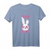 Ostern Mädchen Frauen Oster Geschenk Team Bunny T-Shirt mit Hasengesicht & Kostüm-Accessoires – Lustiges Ostergeschenk für Mutter, Oma, Freundin & Tierliebhaber