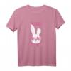 Ostern Mädchen Frauen Oster Geschenk Team Bunny T-Shirt mit Hasengesicht & Kostüm-Accessoires – Lustiges Ostergeschenk für Mutter, Oma, Freundin & Tierliebhaber