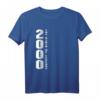 20. Geburtstag Jahrgang 2000 Legende Geburt Baujahr Geschenk T-Shirt – Perfektes Geschenk für Familie & Freunde zum Geburtstag