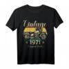 Vintage 1971 Originalteile Motorradfahrer T-Shirt – Perfektes Geschenk für Geburtstage, Jubiläen und Motorradliebhaber