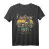 Vintage 1971 Originalteile Motorradfahrer T-Shirt – Perfektes Geschenk für Geburtstage, Jubiläen und Motorradliebhaber