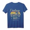 Vintage 1971 Originalteile Motorradfahrer T-Shirt – Perfektes Geschenk für Geburtstage, Jubiläen und Motorradliebhaber