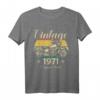 Vintage 1971 Originalteile Motorradfahrer T-Shirt – Perfektes Geschenk für Geburtstage, Jubiläen und Motorradliebhaber