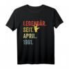 Lustiges 60. Geburtstag T-Shirt für Mann & Frau - Legendär seit April 1961 Geschenk für Geburtstagsfeier, Vatertag & Muttertag