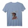 Damen Rockabilly Girl Vintage Retro Rock n Roll T-Shirt mit V-Ausschnitt – Perfektes Geschenk für Rockabilly Fans & Festival-Besucherinnen
