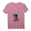 Damen Rockabilly Girl Vintage Retro Rock n Roll T-Shirt mit V-Ausschnitt – Perfektes Geschenk für Rockabilly Fans & Festival-Besucherinnen