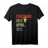 50. Geburtstag T-Shirt für Mann & Frau - Legendär seit 1971 Geburtstagsgeschenk für Männer und Frauen zum 50. Geburtstag
